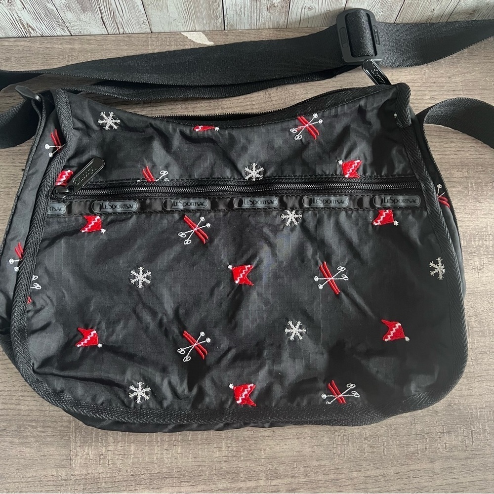 Lesportsac Winter Ski Themed Crossbody Purse